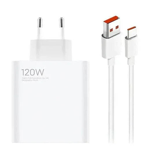 Xaomi 120w saniyeli turbo destekli usb çıkışlı başlık ve usb typec kablo şarj seti - S3D