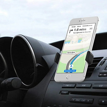 Havalandırma ızgaraya takılan kolay yerleştirebilir araç içi telefon tutucu