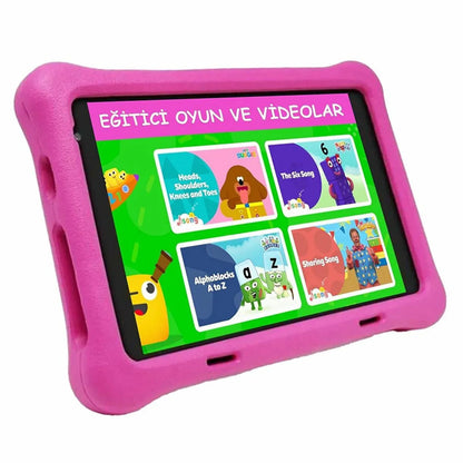 Ccıt 7" kids tablet & kulaklık seti - 4gb ram, 128gb hafıza, android 10, zoom destekli, çocuklara özel eğitim tableti - G3Y