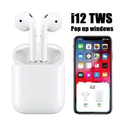 İ12 tws mikrofonla dokunmatik ios android uyumlu bluetooth kulaklık - B1N