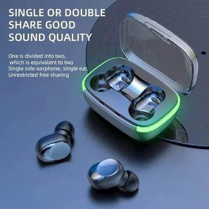Y60 ışıklı kulak içi ios android uyumlu tuşlu mikrofonlu 5,0v bluetooth kulaklık