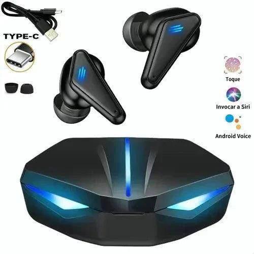 K55 kulak içi oyuncu led ışıklı mikrofonlu dokunmatik 5,0v gecikmesiz bluetooth kulaklık