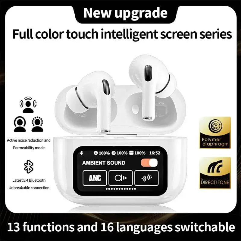 A9/A12 pro ekranlı anc/enc modlu dokunmatik kulak içi bluetooth kulaklık