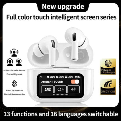 A9/A12 pro ekranlı anc/enc modlu dokunmatik kulak içi bluetooth kulaklık