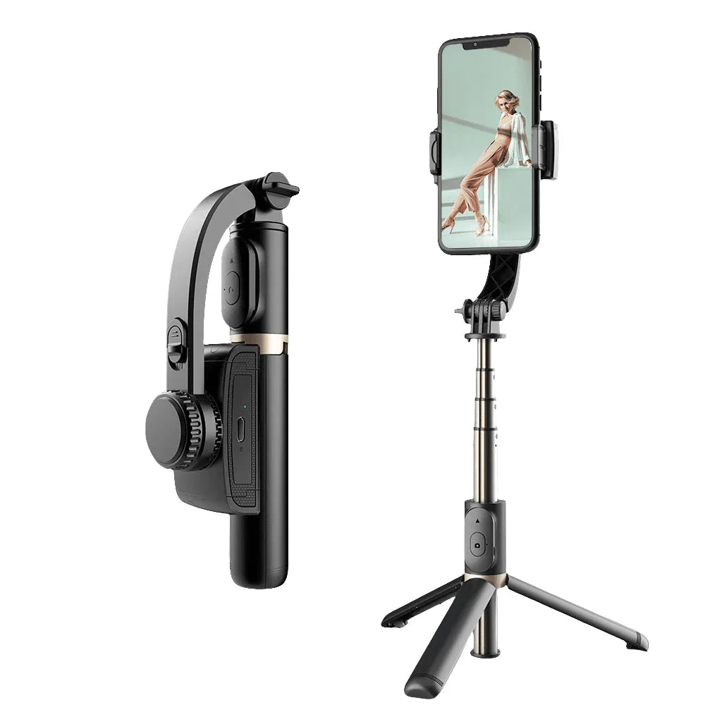 Q08 3‑in‑1 gimbal selfie sopa | bluetooth’lu 360° döner tripodlu telefon sabitleyici - G3Z