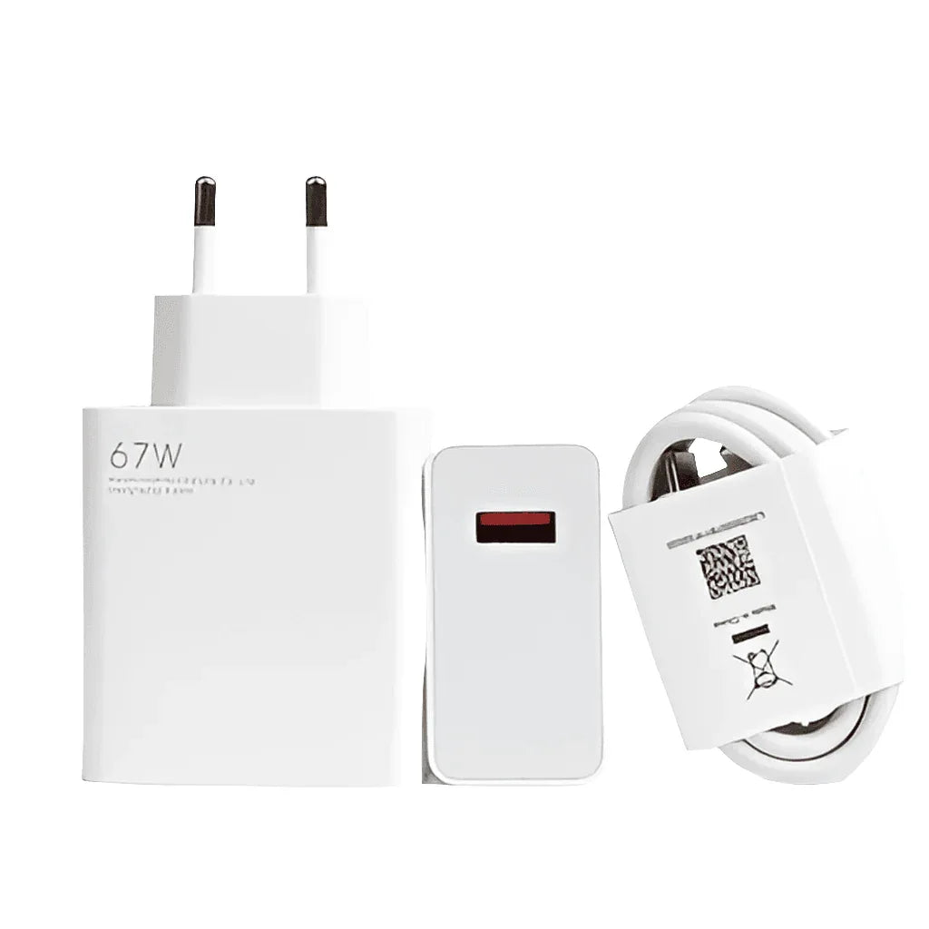 Xaomi 67w saniyeli turbo destekli usb çıkışlı başlık ve usb typec şarj seti - S2R