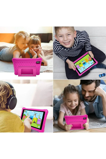 Ccıt 7" kids tablet & kulaklık seti - 4gb ram, 128gb hafıza, android 10, zoom destekli, çocuklara özel eğitim tableti