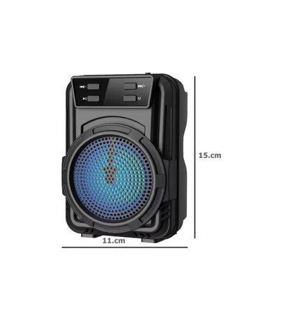 Fm-Sd Kart Usb Girişli Işıklı Ses Bombası Bluetooth Hoparlör Gts-1346