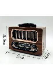 Kbroad full band radyo ahşap tasarım fm/am/sw/usb/tf destekli şarj edilebilir bluetooth hoparlör