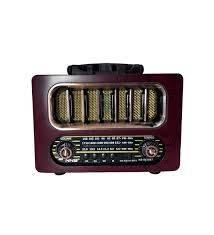 Kbroad full band radyo ahşap tasarım fm/am/sw/usb/tf destekli şarj edilebilir bluetooth hoparlör - H3M