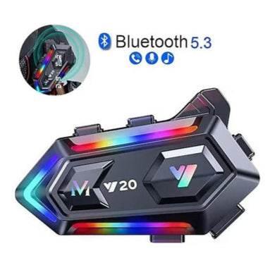 Y20 su geçirmez kask intercom 5,3v bluetoothlu stereo rgb ışıklı hd mikrofon ve müzik deneyimi - G5H