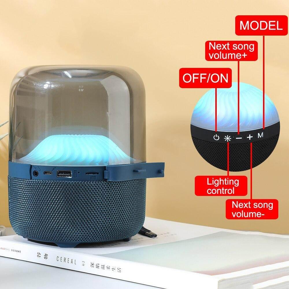 Tg-325 bluetooth hoparlör nfc 360 stereo ses 10w baslı fm radyo sd kart usb aux destekli 1800mah
