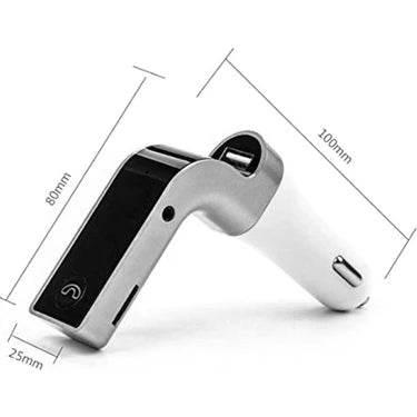G7 araç çakmaklık bluetooth kiti fm transmitter usb çıkışlı