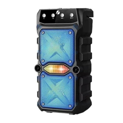 Mikrofonlu çift hoparlörlü ışıklı fm radio usb sd kart bluetooth hoparlör gts-1571 - H3H