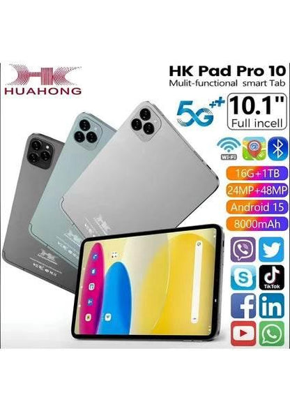 Orj, Hk pad pro 10 akıllı tablet android wifi bluetooth sim kart sosyal medya 10,1 inç 8000mah