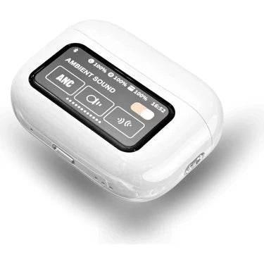 Ekranlı Airpods 4,nesil anc dokunmatik bluetooth kulaklık t12