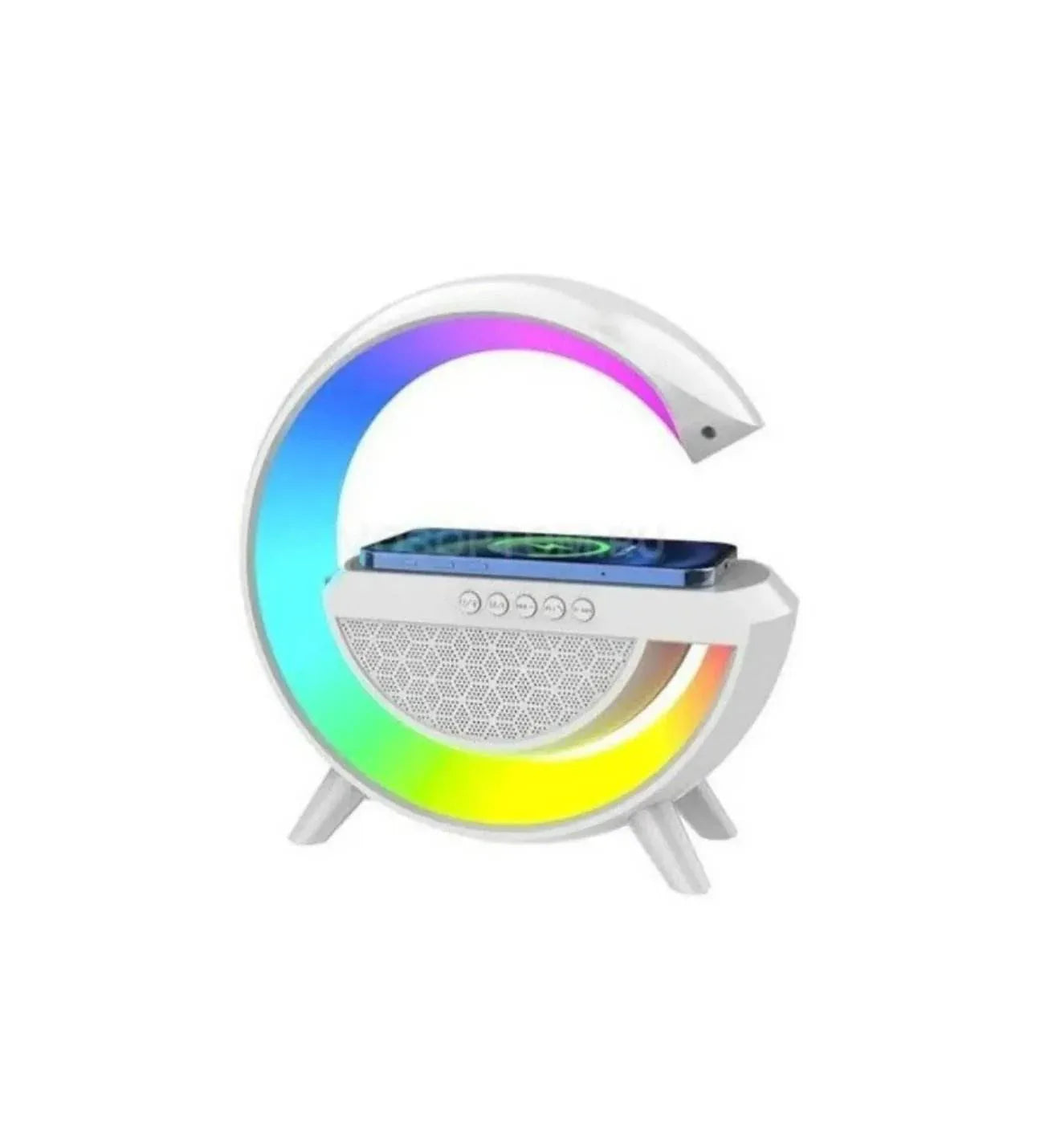 G şekli akıllı rgb lamba ve wirless şarj yeri gece lambası bluetooth hoparlör - H1C