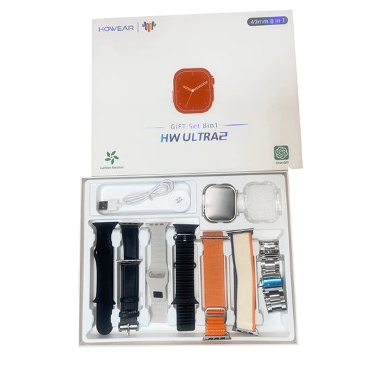 HW ultra2 49mm 7 kordonlu ve kılıflı yapay zeka destekli ios android uyumlu akıllı saat - A2R