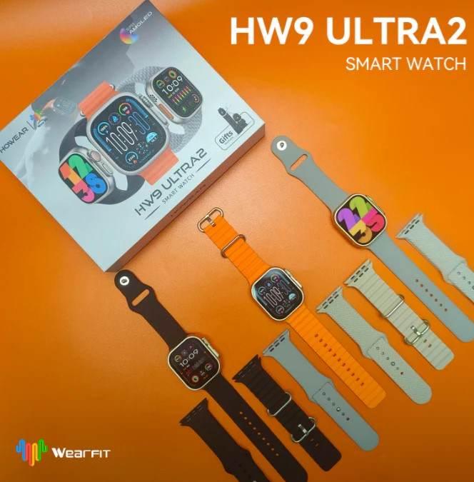 Hw9 ultra2 49mm amoled ekranlı 3 kordonlu ios android uyumlu akıllı saat