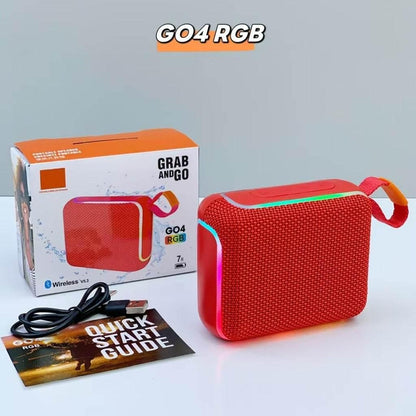 Go4 rgb ışıklı taşınabilir 5,3v 7 saat kullanım süreli ip67 suya dayanıklı bluetooth hoparlör