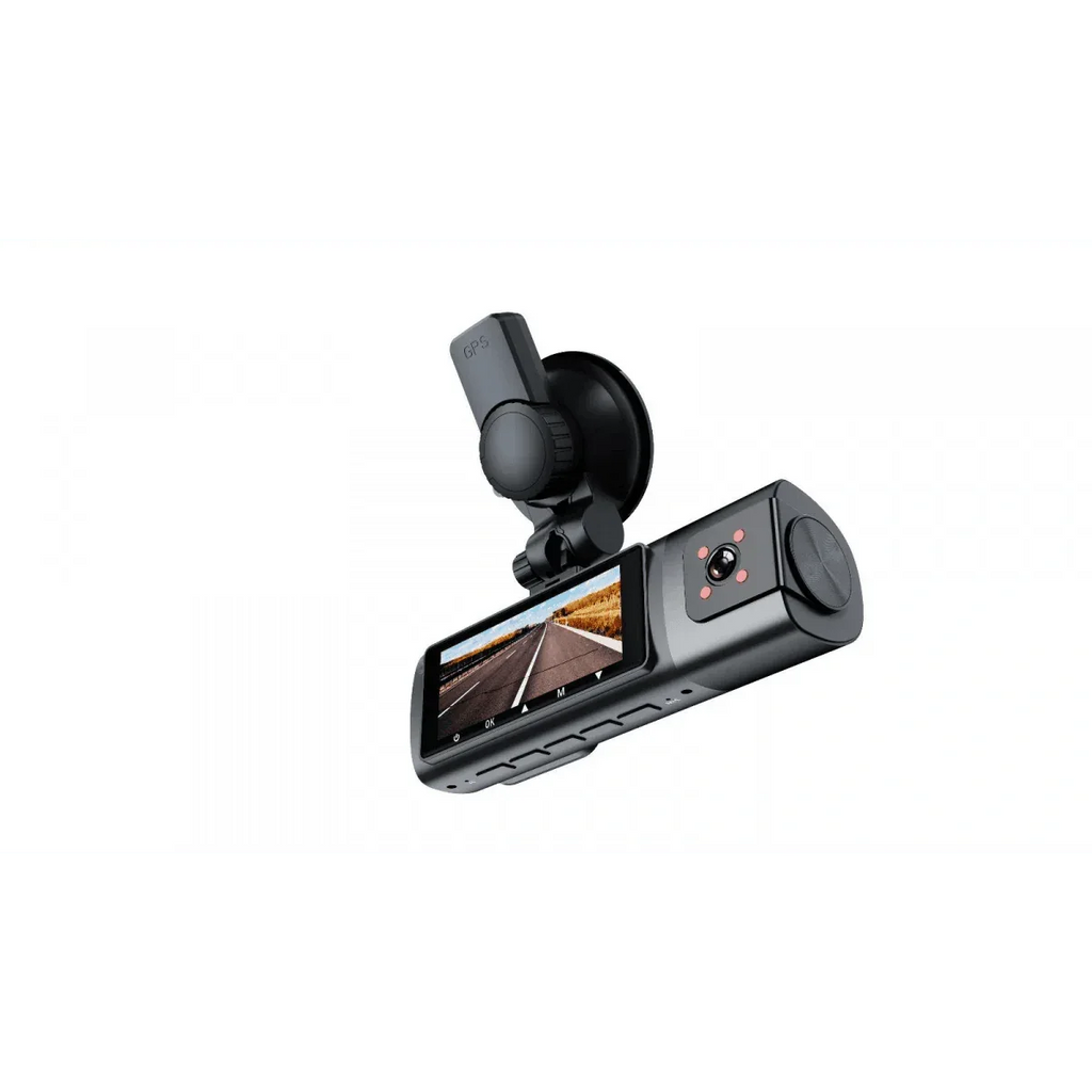 K17 ARAÇ İÇİ kamera EKRANLI 4K UHD ÖN-ARKA-İÇ KAMERA Gece Görüş, Çift Lens Dashcam Kayıt - G6R