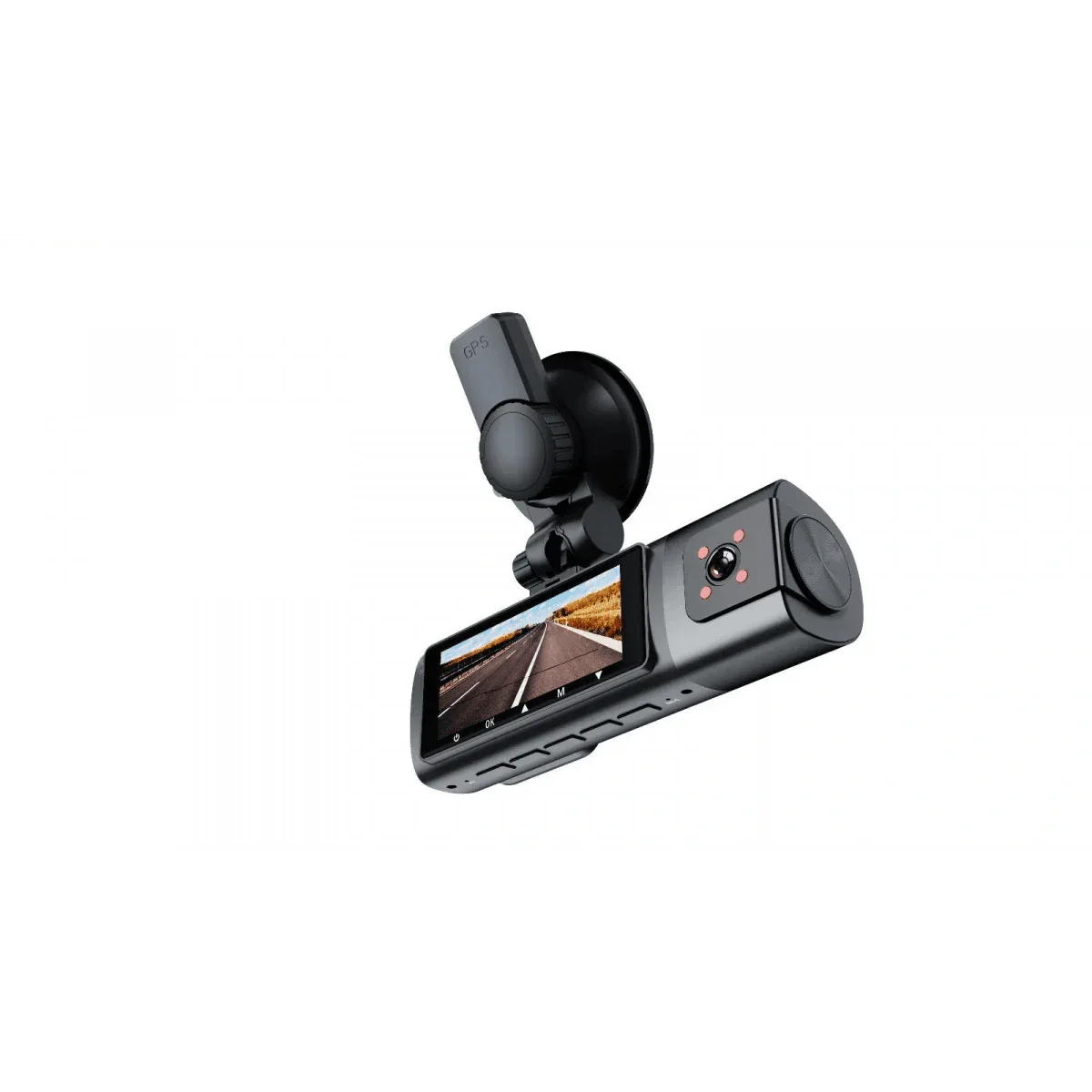 K17 ARAÇ İÇİ kamera EKRANLI 4K UHD ÖN-ARKA-İÇ KAMERA Gece Görüş, Çift Lens Dashcam Kayıt - G6R