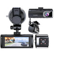 K17 ARAÇ İÇİ kamera EKRANLI 4K UHD ÖN-ARKA-İÇ KAMERA Gece Görüş, Çift Lens Dashcam Kayıt - G6R