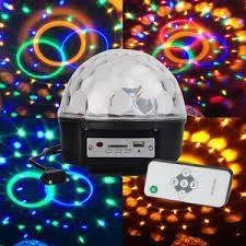 Disco topu kumandalı ışık (mp3 led magic ball) usb sd kart hafıza destekli bluetooth hoperlör