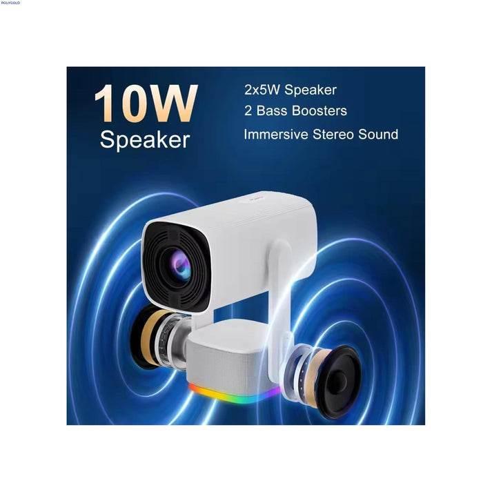 K2 Kablosuz Projektör Ultra HD, 4 Saat Şarj Kapasitesi, 300 ANSI, Wifi 6, Bluetooth 5,2, Android 11