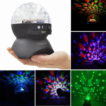 L740 360 döner ışıklı usb hafıza kart destekli bluetooth speaker