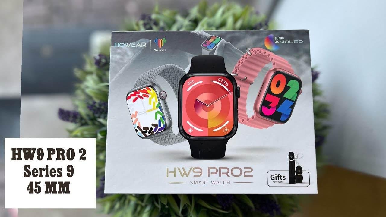 Hw9 pro2 amoled ekranlı 45mm anahtarlık hediyeli ios android uyumlu akıllı saat