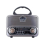 Nns ns-8092BT nostajli radyo retro wirless bluetooth hoparlör tws usb/tf destekli şarj edilebilir 18650 mah hoparlör - H3L