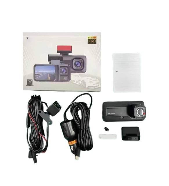 1080p full hd DVR araç içi kayıt dash cam ön arka çift kameralı mikrofonlu