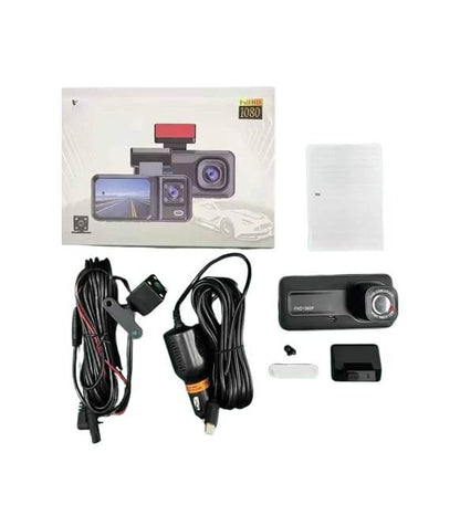 1080p full hd DVR araç içi kayıt dash cam ön arka çift kameralı mikrofonlu