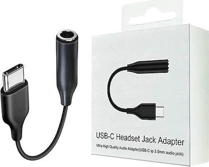 Typec to jak aux kulaklık dönüştürücü ses adaptörü