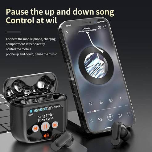 Se-60 bluetooth 5,4 kulak içi kablosuz kulaklık | anc & enc gürültü engelleme, dokunmatik ekran, pure bass ses teknolojisi