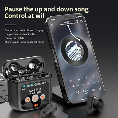 Se-60 bluetooth 5,4 kulak içi kablosuz kulaklık | anc & enc gürültü engelleme, dokunmatik ekran, pure bass ses teknolojisi