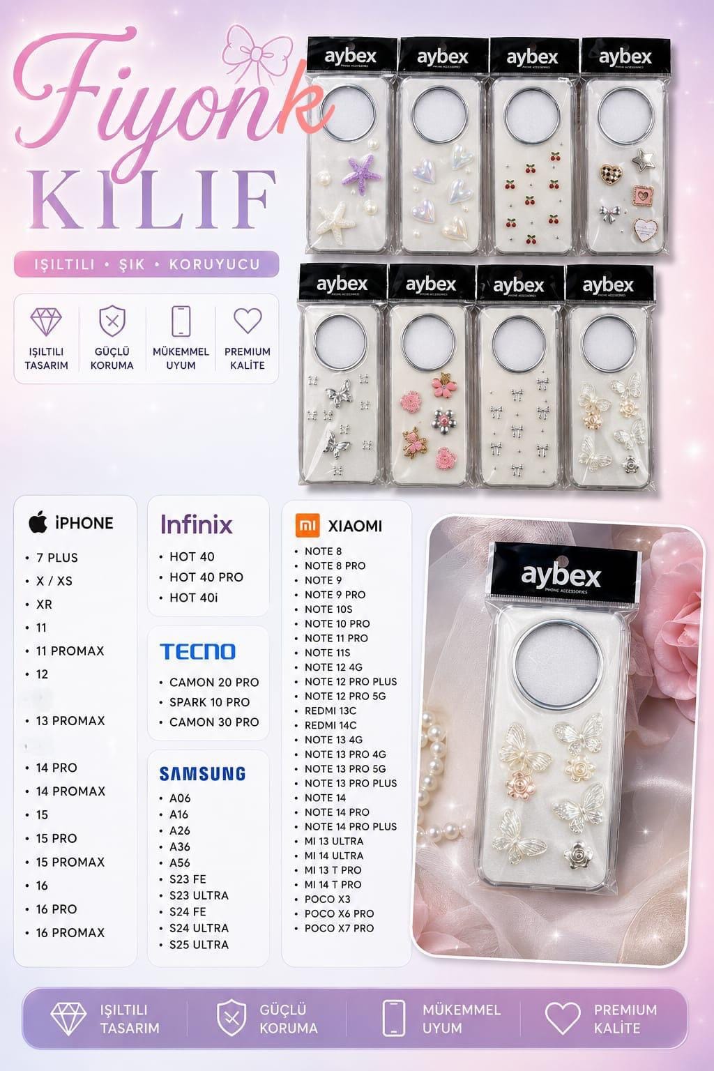 Telefon Kılıf çeşitleri (WhatsApp dan güncel liste isteyin)