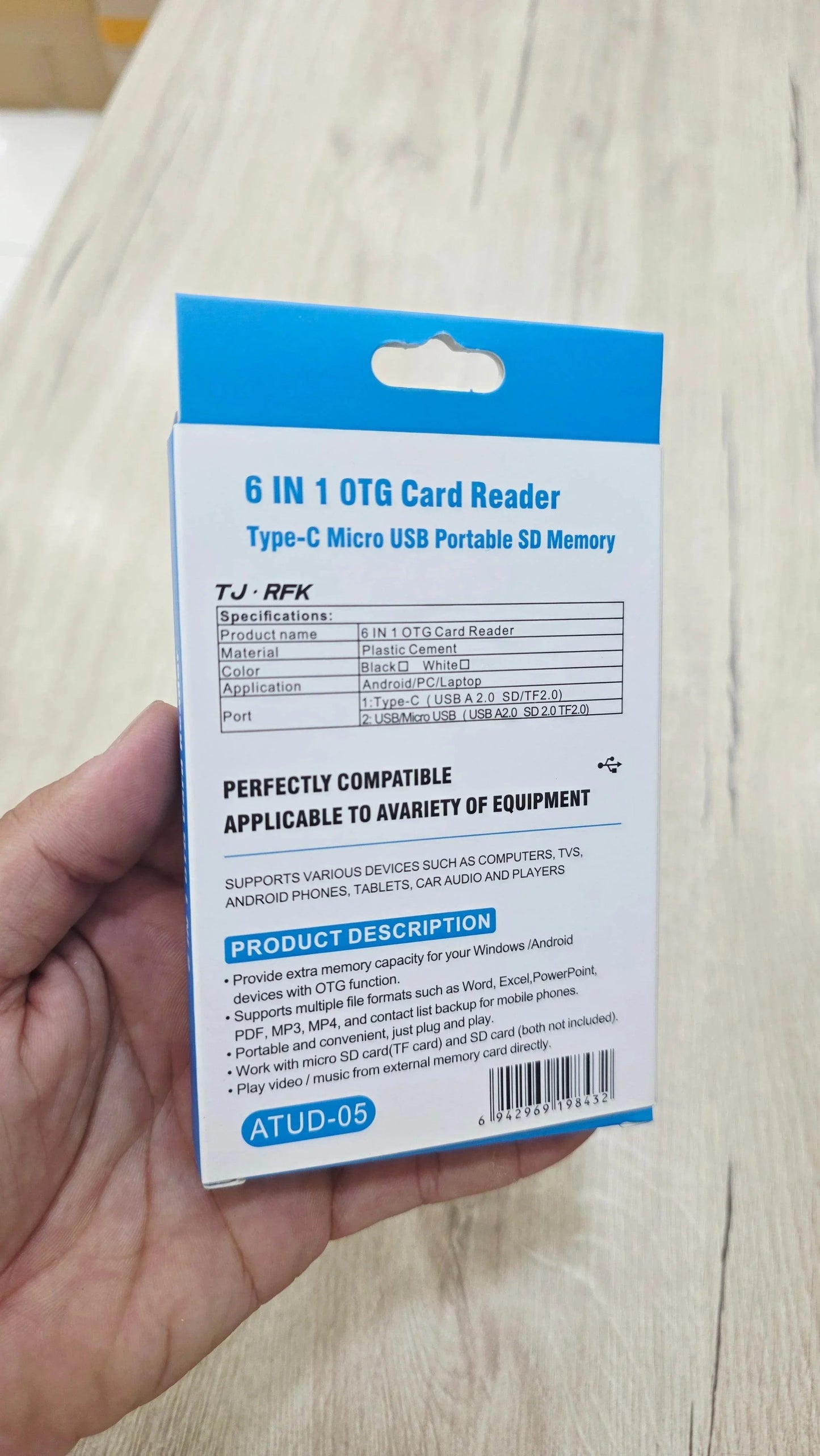 Usb/otg hub type-c - pc ve akıllı telefon uyumlu, çok fonksiyonlu kart okuyucu adaptör yd-40