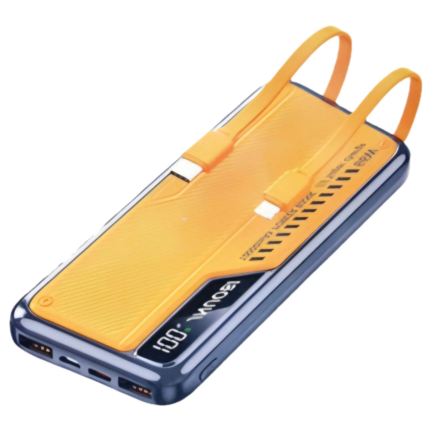 10,000 mah kendisinden lightning typec kablolu pd hızlı 66w destekli led göstergeli powerbank dy-42 - P1P