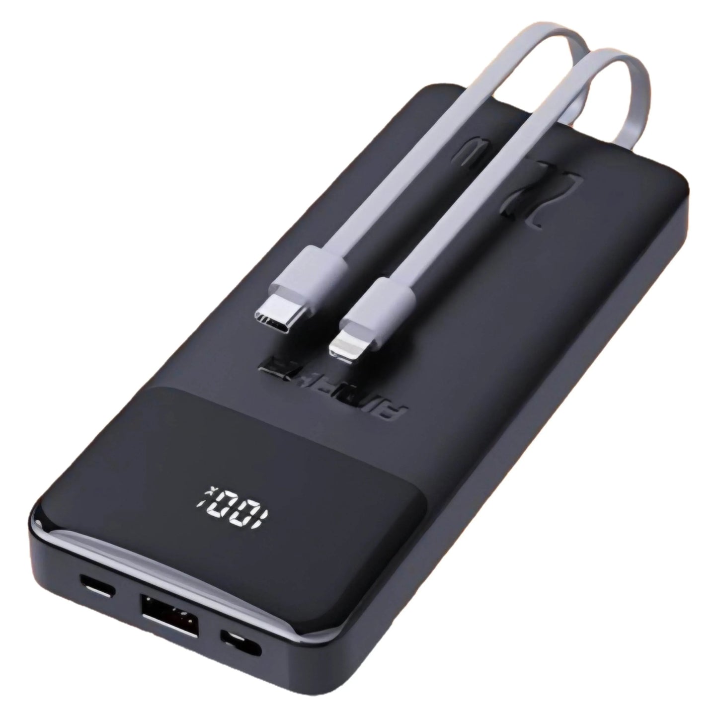 22,5W 10000 mah hızlı pd şarj destekli göztergeli kendisinden typeC lightning kablolu typeC ve usb çıkışlı powerbank apw12 - P2A