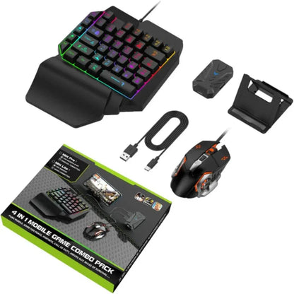 4'ü 1 arada mobile game combo set | mıx elıte+ kablosuz bağlantılı, yapay zeka destekli gamepad | pubg & tüm mobil oyunlar için uyumlu - G4C