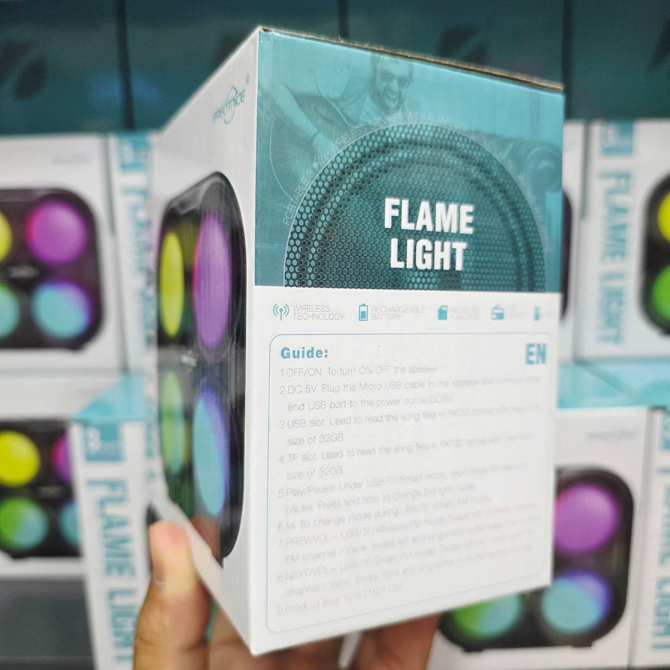 Gts-1835 flame light ışıklı 3 inç şarj edilebilir fm radio usb destekli kablosuz Bluetooth hoparlör