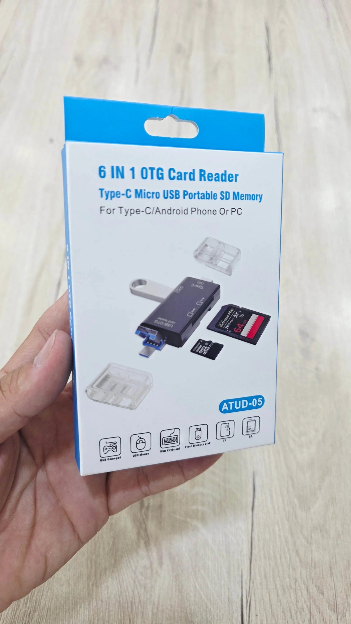 Usb/otg hub type-c - pc ve akıllı telefon uyumlu, çok fonksiyonlu kart okuyucu adaptör yd-40