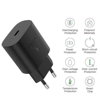 25w typeC çıkışlı süper hızlı şarj destekli adaptör başlık