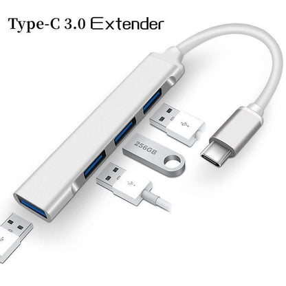 TypeC girişli usb hub 4ü1 arada çoğaltıcı jh112