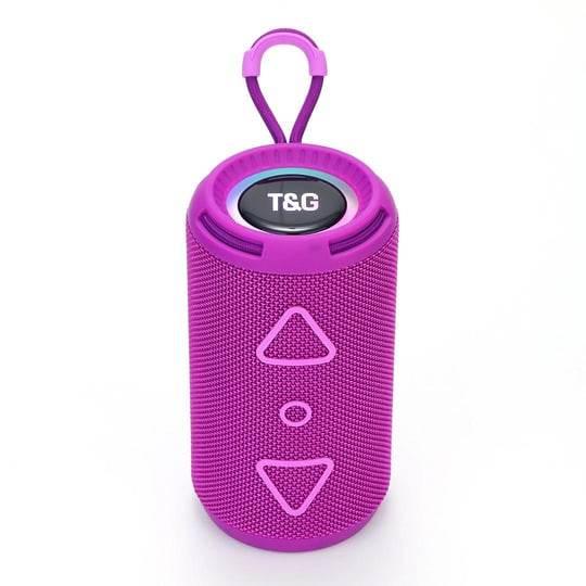 Tg-656 taşınabilir rgb led ışıklı baslı çift speakerli 1500mah 8w fm radyo sd kart usb aux destekli bluetooth hoperlör - H1R