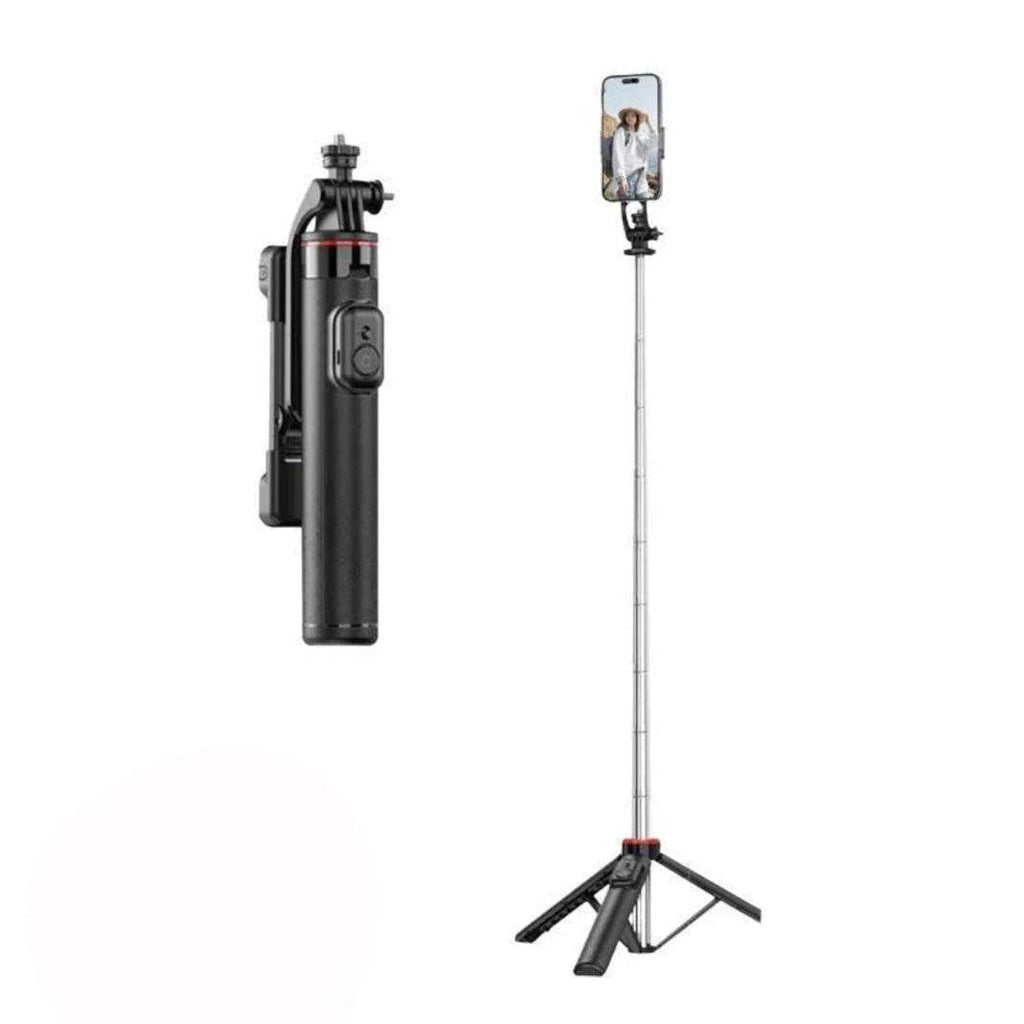 C13 bluetooth kumandalı selfie stick tripod | taşınabilir, katlanabilir, uzayabilir, çok amaçlı telefon tutucu - G4L