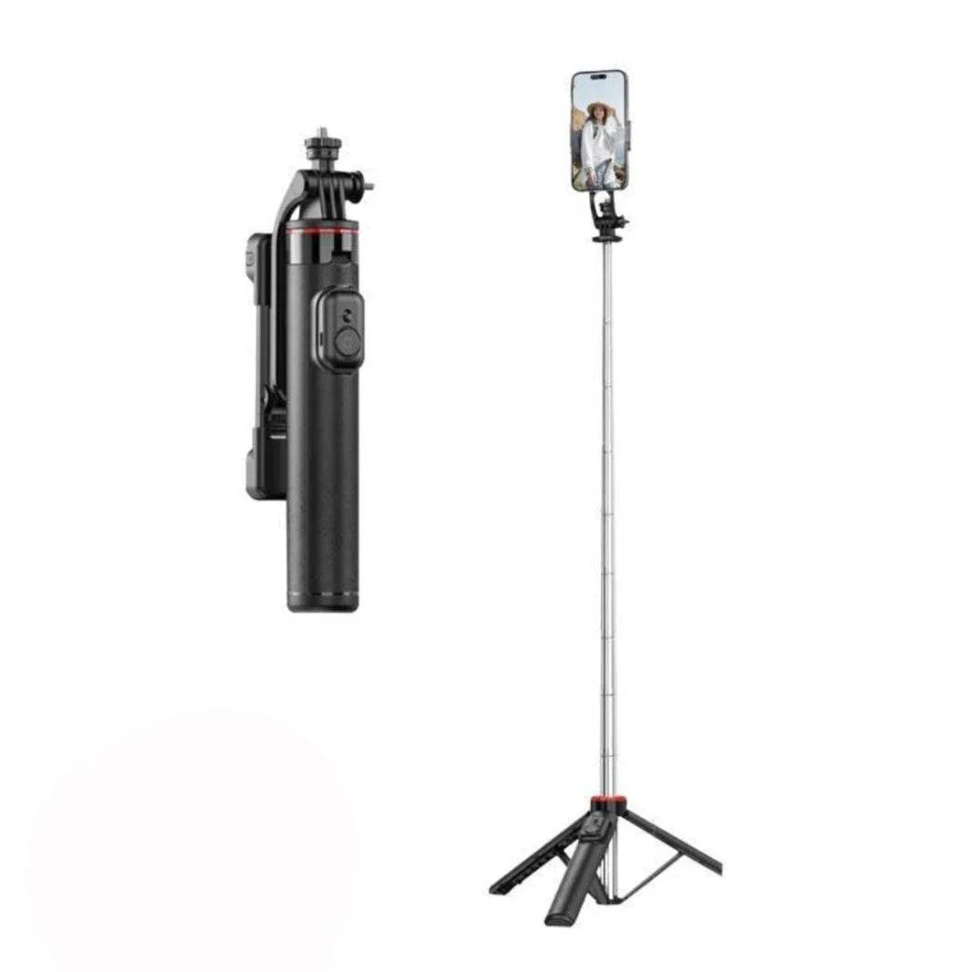 C13 bluetooth kumandalı selfie stick tripod | taşınabilir, katlanabilir, uzayabilir, çok amaçlı telefon tutucu - G4L