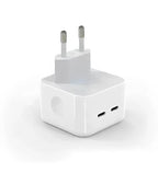 35w çift usb-c girişli ios android uyumlu hızlı şarj adaptör başlık